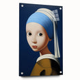 Modern Electric Portrait Art: Abstract Take on Classic Masterpiece Canvas