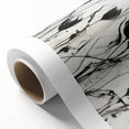 Monochrome Electric Floral Art: Bold Black Tulips on Modern Canvas