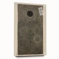 Electric Art Canvas - Intricate Monochrome Circular Dot Pattern Design