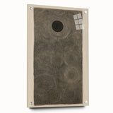 Electric Art Canvas - Intricate Monochrome Circular Dot Pattern Design