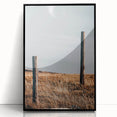 Rustic Fence Posts in Field Farmhouse Wall Art – Country Style Decor