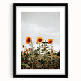 Farmhouse Wall Art Sunflower Field Print | Rustic Country Style Decor