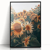 Farmhouse Wall Art Sunflowers in Bloom | Rustic Country Style Decor