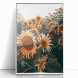 Farmhouse Wall Art Sunflowers in Bloom | Rustic Country Style Decor