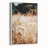 Farmhouse Wall Art Dry Field Print | Rustic Country Harvest Style Decor