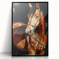 Farmhouse Wall Art – Elegant Horse Portrait – Rustic Country Decor