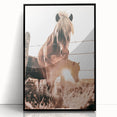 Sunset Horse Portrait Art - Rustic Farmhouse Wall Decor Print