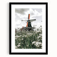 Rustic Windmill Wall Art | Farmhouse Style Decor with Wildflowers