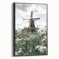 Rustic Windmill Wall Art | Farmhouse Style Decor with Wildflowers