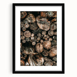 Farmhouse Wall Art – Rustic Wood Log Decor for Country Style Homes