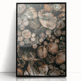Farmhouse Wall Art – Rustic Wood Log Decor for Country Style Homes