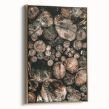 Farmhouse Wall Art – Rustic Wood Log Decor for Country Style Homes