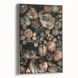 Farmhouse Wall Art – Rustic Wood Log Decor for Country Style Homes