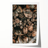 Farmhouse Wall Art – Rustic Wood Log Decor for Country Style Homes
