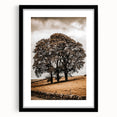 Farmhouse Wall Art – Majestic Trees in Rustic Country Landscape