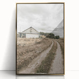 Farmhouse Wall Art – Rustic Path to Barn for Country Style Decor