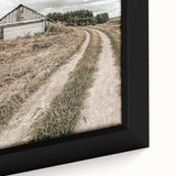 Farmhouse Wall Art – Rustic Path to Barn for Country Style Decor