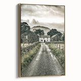 Farmhouse Wall Art: Stone Farmhouse Pathway, Rustic Country Charm Decor