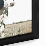 Farmhouse Cow Wall Art – Rustic Country Style Farm Animal Decor