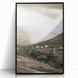 Farmhouse Valley Landscape Art – Rustic Country Style Wall Decor