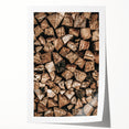 Stacked Firewood Wall Art | Rustic Farmhouse Decor for Cozy Homes