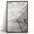 Frosted Wildflower Wall Art | Rustic Farmhouse Decor for Serene Spaces
