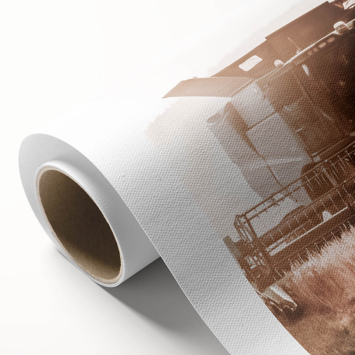 Harvester in Action Wall Art | Rustic Farmhouse Decor for Country Homes