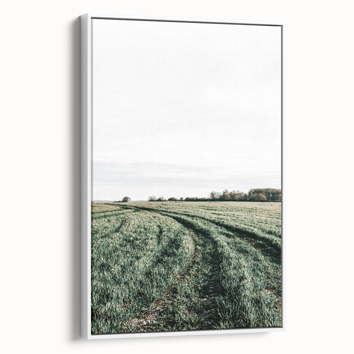 Farmhouse Wall Art of Lush Green Field Path - Rustic Country Style Decor