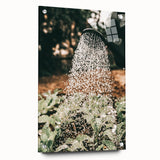 Rustic Farmhouse Wall Art of Watering Plants - Country Style Decor
