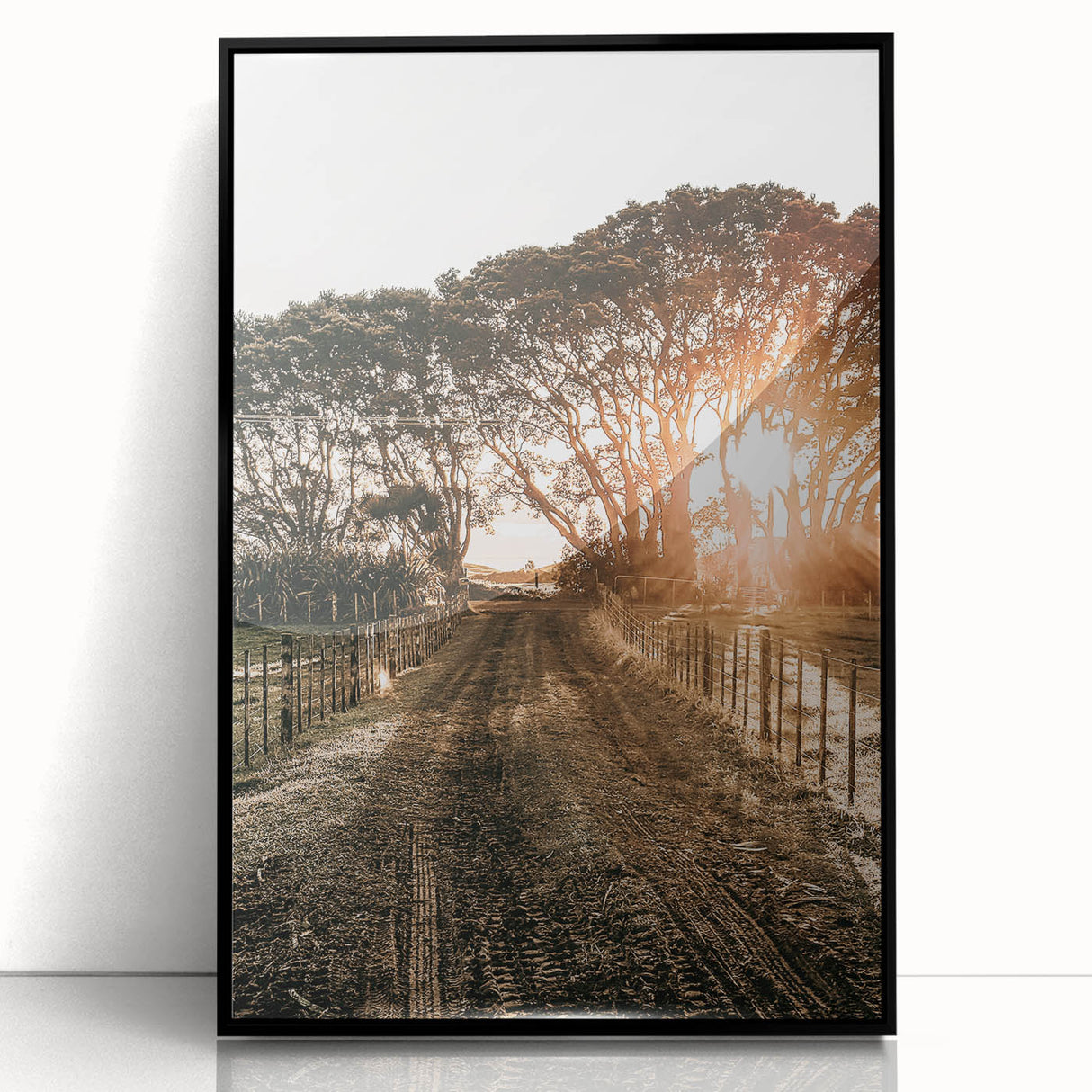 Sunset Path Farmhouse Wall Art - Rustic Country Style Decor