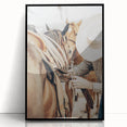 Cowboy and Saddle Wall Art | Rustic Farmhouse Decor | Country Style Print