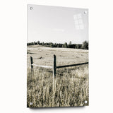 Farmhouse Wall Art - Rustic Country Fence with Vintage Farmhouse Charm