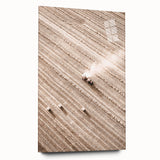 Farmhouse Wall Art - Aerial View of Harvested Field for Rustic Decor