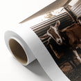 Farmhouse Wall Art: Rustic Barn with Goats and Sheep Country Décor
