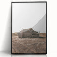 Farmhouse Wall Art: Rustic Cabin Scene for Antique Farmhouse Decor