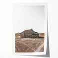 Farmhouse Wall Art: Rustic Cabin Scene for Antique Farmhouse Decor