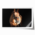 Majestic Horse Farmhouse Wall Art – Rustic Country Style Decor Piece