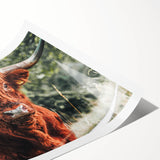 Rustic Highland Cow Wall Art – Farmhouse Country Style Decor