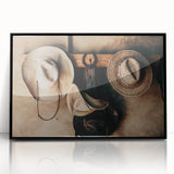 Farmhouse Wall Art: Rustic Cowboy Hats - Country Style Decor