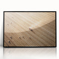 Harvested Field Aerial View Wall Art – Rustic Farmhouse Decor Print