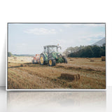 Rustic Farmhouse Wall Art: Tractor in Field - Country Style Decor Print