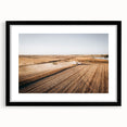 Farmhouse Wall Art: Aerial Harvesting Scene - Rustic Country Decor Print