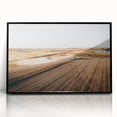 Farmhouse Wall Art: Aerial Harvesting Scene - Rustic Country Decor Print