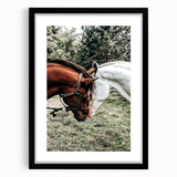 Farmhouse Wall Art with Horses – Rustic Farmhouse Decor, Country Style