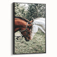 Farmhouse Wall Art with Horses – Rustic Farmhouse Decor, Country Style