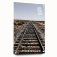 Farmhouse Wall Art - Rustic Railroad Track Scene for Country Decor