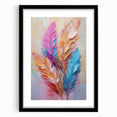 Glam Wall Art | Vibrant Feather Luxury Home Decor | Modern Glam Decor