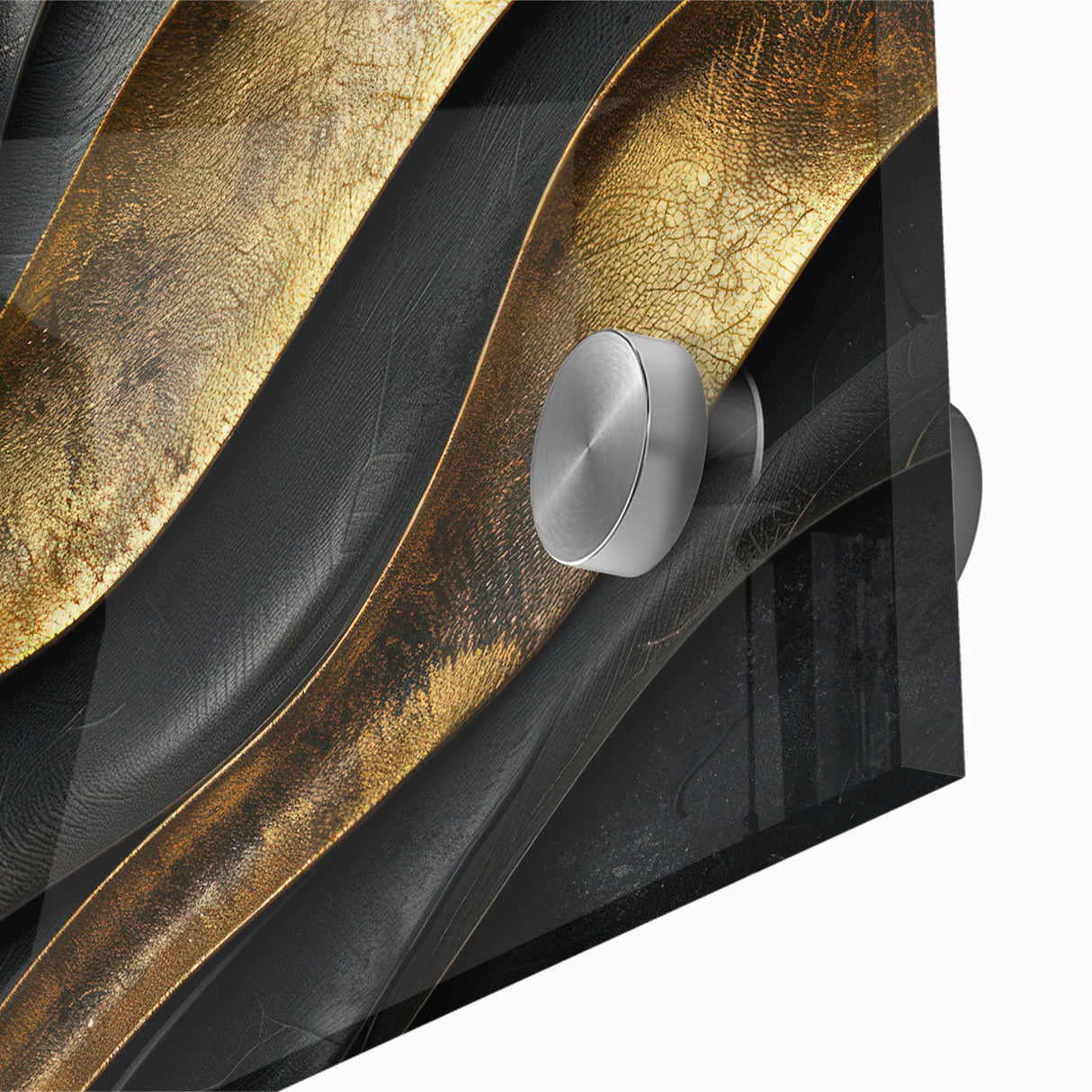 Glamorous Black and Gold Abstract Wall Art – Luxury Modern Decor