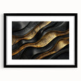Glamorous Black and Gold Abstract Wall Art – Luxury Modern Decor