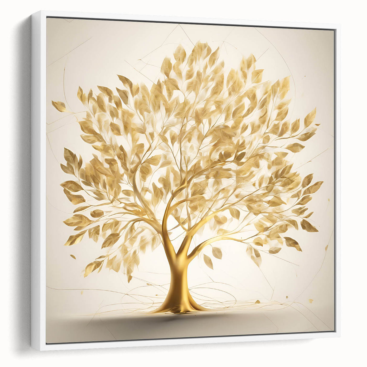 Golden Tree of Life Glam Wall Art – Luxury Home Decor in Modern Style